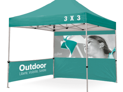 3 by 3 meter branded gazebo