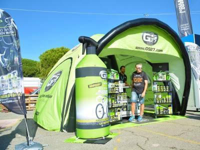 inflatable tent dome custom printed branding gs