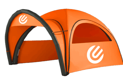 AIRMONSTER UPPERCASE INFLATABLE TENT orange