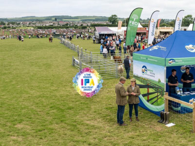 Fast turnaround custom printed pop-up tent delivered to Irish business in days